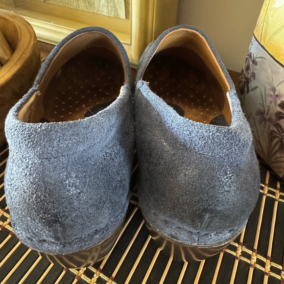 Ariat Navy Leather Slip-On clogs 10 - Picture 9 of 13